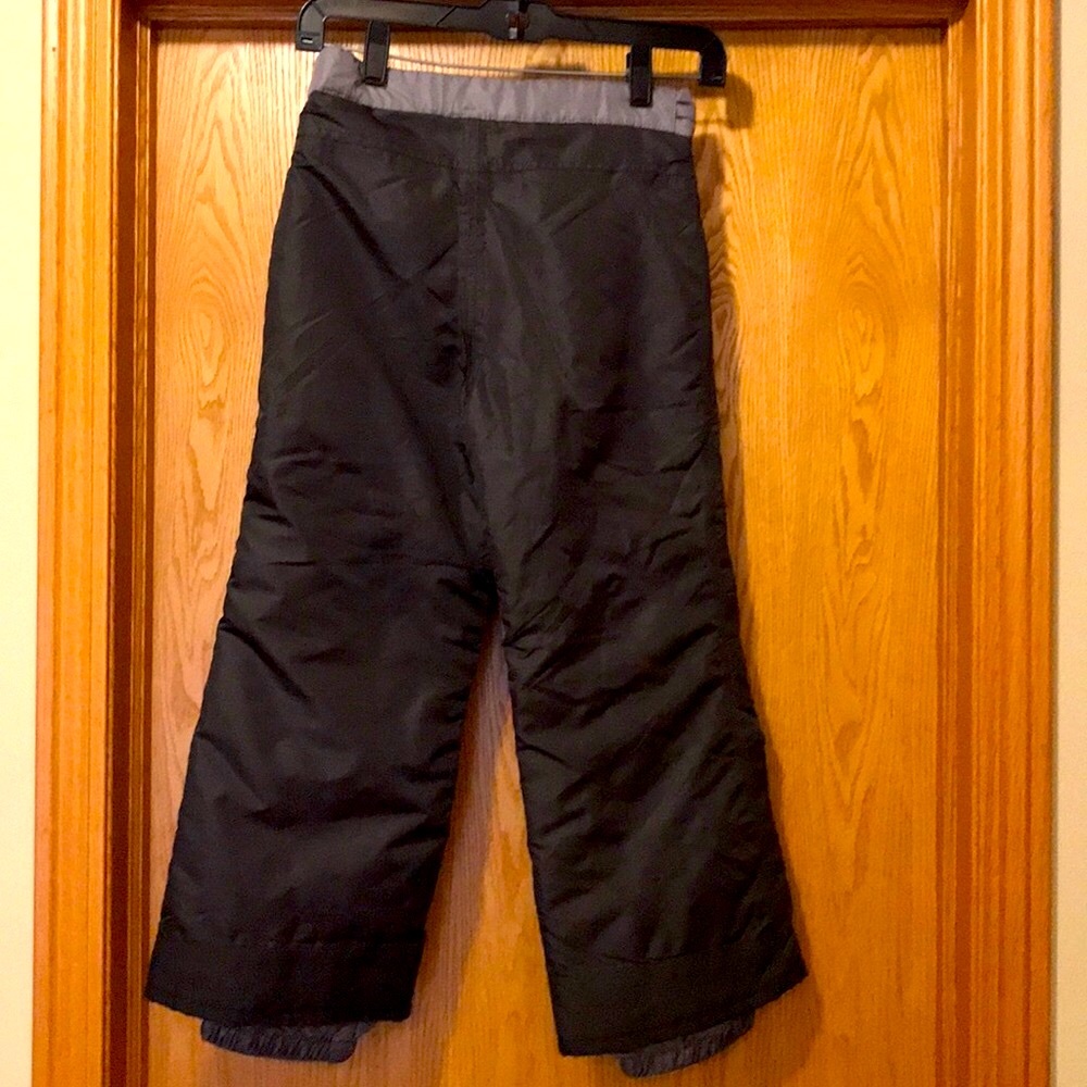 Cherokee boy’s gray 6X 6 reinforced knee gaiter snow pants adjustable waist VGUC